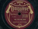 78tk-hillbilly-CONQUEROR 8782-Crowder Brothers-(Sailing Ship/New Maple on hill)