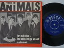 ANIMALS Inside Looking Out RARE Denmark 45 Outcast danish GARAGE psych mod HEAR