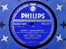 FOUR LADS - Happy Anniversary / Who Do You Think You Are? 78 rpm disc (A++ 1959)