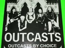 THE OUTCASTS - OUTCASTS BY CHOICE LP (SIGNED) (JOHN PEEL/LIVE)  PUNK/77