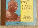 NEGRO SINFUL SONGS LEAD BELLY VINTAGE 78 RPM RECORD SET HARD TO FIND