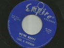ROCKABILLY -CARL & NORMAN - SHOOTING FOR THE MOON / WERE HAPPY -HEAR-1961 EMPIRE