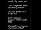 Reserved Listing Son House, Duke Ellington Charle Barnet Jimmy Dorsey Wingy