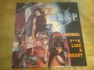 W.A.S.P live animal poster cover music for nations 45 RPM rare truck   nm