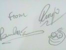 signed paul mcartney and ringo starr signed beatles autograph
