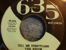 Northern Soul / R&B, Dorie Williams, Tell Me Everything You Know, 635, VG+ #636