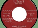 CHARMS Heart of a Rose / I Offer You 45rpm Chart 1956 clean original