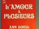 JEAN-CLAUDE VANNIER ANN SOREL L'AMOUR A PLUSIEURS EMI PATHE C006-12260 NM