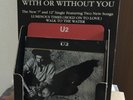 U2 Lovely promotional With Or Without You Belfast record shop display from 1987