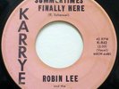Robin Lee & The Lavenders DOO-WOP Summertime's Finally Here / Bye And Bye JR2238