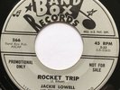 JACKIE LOWELL Rocket Trip/Warpath ROCKABILLY 45 Band Box *hear*