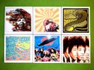 DIY 6 Handmade Ceramic LP Poster Coaster CLASSIC ACID ROCK HENDRIX LED ZEPPELIN