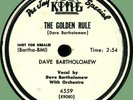 DAVE BARTHOLOMEW The Golden Rule / Mother Knows Best 78rpm King 1952 WLP