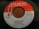 Led Zeppelin, Immigrant Song, Atlantic one sided test press # 2777, vg+