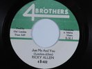 Northern Soul 45 RICKY ALLEN Just Me And You 4 BROTHERS VG++ HEAR