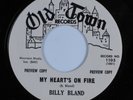 R&B Soul 45 BILLY BLAND My Heart's On Fire OLD TOWN VG+ promo HEAR