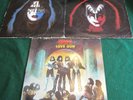 THREE (3) KISS ALBUMS (ACE FREHLEY- GENE SIMMONS-LOVE GUN)
