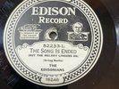 Edison Diamond Disc 52233 The Edisonians Among My Souvenirs/The Song is Ended