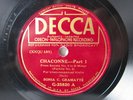 2x 78rpm SOPHIE-CARMEN ECKHARDT-GRAMATTE - Violin SOLO - BACH CHACONNE
