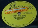 BOBBY DARIN 1962 “MACK THE KNIFE/SPLISH SPLASH” UNIQUE  78 RPM 10” Ex BRAZIL