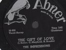 Orig THE IMPRESSIONS The Gift of Love/County Fair 78 Abner R&B Soul EX Unplayed