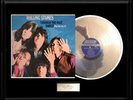 ROLLING STONES THROUGH THE PAST DARKLY WHITE GOLD PLATINUM TONE RECORD LP