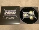 Nuclear Assault Pounder Nuclear Yellow Ltd 100 Pressed Vinyl Record+sticker
