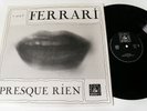 Luc Ferrari/ Presque Rien/ Original Gatefold LP/ INA-GRM/ FRANCE/ NM/ RARE