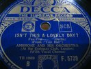 AMBROSE --TOP HAT WHITE TIE AND TAILS---DECCA F 5739---VG+