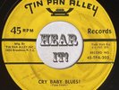 Teen Rockabilly Song Poem 45 JIMMY DEE Cry Baby Blues  TIN PAN ALLEY rare hear