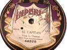 Imperial Record 44828 - 10 inch shellac - El Capitan - Vess L. Ossman - RARE