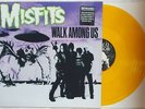 MISFITS - WALK AMONG US - ORANGE VINYL LP -MISPRESS W/ SAMHAIN LABELS-LTD. TO 20