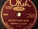OKEH 8956; MEMPHIS JUG BAND Boodle Bum Bum/ Tear It Down, Bed Slats and All