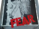 FEAR 1982 POSTER RARE PUNK KBD SLASH RECORDS PROMO ONLY 2'X3' VINTAGE MISFITS