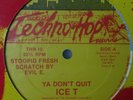 Ice T – Ya Don't Quit 1986 Techno Hop Records – THR-10