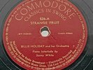 BILLIE HOLIDAY STRANGE FRUIT FINE & MELLOW 78rpm Commodore Jazz Excellent.