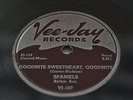GOODNITE SWEETHEART GOODNITE BY THE SPANIELS ON 78RPM VEE-JAY RECORDS