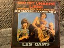 Les Gams Beat Schlager Girlgroup Single vinyl 7 Wo ist unsere Liebe Philips 45