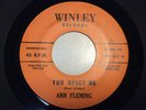 Ann Fleming 45 Popcorn Soul gritty Winley Records You Upset Me classic forgotten