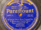 78 rpm Paramount Record 12002 Noble Sissle & Eubie Blake Ragtime Jazz Blues