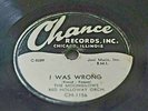 I WAS WRONG BY THE MOONGLOWS ON 78RPM CHANCE RECORDS