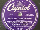 Margaret Whiting Johnny Mercer Baby It's Cold Outside/ I Never Heard You Say 78