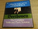 Francescatti Casadesus Beethoven Complete Sonatas Columbia D4S 724 2 eyes 4 lps