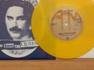 SEX PISTOLS God Save The Queen RARE FREDDIE MURCURY yellow marble vinyl MINT