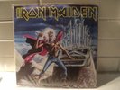 Iron Maiden Run to the Hills single record and Christmas Card signed by Iron Mai
