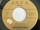 Doo Wop THE CONTENDERS The Clock / Look At Me JAVA Rare Original 45 NM