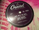 GENE VINCENT :  RACE WITH THE DEVIL  /  GONNA BACK UP BABY.  UK. 78.rpm (1956)