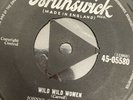 Rare Rockabilly 45 Johnny Carroll Wild Wild Women/ Corrine Corrina Brunswick Vg+