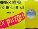 sex pistols - never mind the bollocks YELLOW vinyl reissue LP FREE UK POST