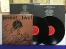 Judas Priest PRIEST...LIVE  1987 Columbia 2 lp VG+/NM/NM Promo Stamp Heavy Metal